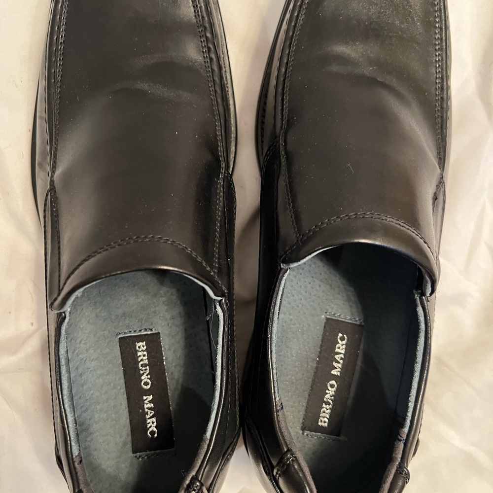 Bruno Marc Men's Black Slip-On Shoes size 7